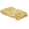 Image de Home Deco Factory - Plaid chunky maille tressée jaune - 125x150 cm OS