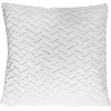 Image de HOME DECO FACTORY - TX0093 Coussin Décoratif Blanc Chevron - Textile d'Intérieur Doux et Confortable - pour Fauteuils, Canapés et Lits - Entretien Facile - Dimensions 40 x 40 cm - Couleur Blanc