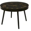 Image de HOME DECO FACTORY - HD0126 Table Basse Horloge Design Chic - Conçu pour Salon et Salle à Manger - Verre Trempé - Dimensions 70 x 70 x 50 cm - Couleur Noir