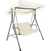 Image de HOME DECO FACTORY Balancelle Soria Mobilier d'Extérieur 140 cm Beige