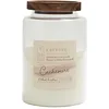 Image de HOME DECO FACTORY - BO0081 Bougie parfumée Eucalyptus - Design céramique Blanche - Ambiance chaleureuse - Combustion prolongée - Hauteur 16 cm