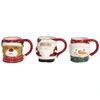 Image de Home Deco Factory - Mug Relief Noel - Motifs Aléatoires - 14x10.2x9.5 cm OS