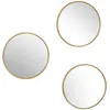 Image de HOME DECO FACTORY Miroir Décoratif Rond Doré Design Moderne 26 cm Or
