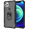 Image de NOVAGO Compatible avec iPhone 12 Pro Max (6,7'') - Coque Rigide Résistante Anti Choc avec Anneau Bague Anti Chute