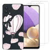 Image de NOVAGO Compatible avec Samsung Galaxy A32 4G -Pack Complet- Coque Résistante Transparente avec Motif imprimé+ 2 Films Protection écran Verre trempé (Ballon, Coque + 2 Films)