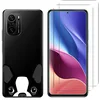 Image de NOVAGO Compatible avec Xiaomi Mi 11i 5G et Poco F3 6,67''- Pack Complet- Coque arrière transparnete avec Motif imprimé+ 2 Films vitre Protection écran en Verre trempé -Chien
