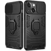 Image de NOVAGO OVAGO Compatible avec iPhone 13 Mini   Coque de Protection Antichoc Ultra-Résistante avec Anneau Béquille Rotatif, Anti-Chute et Anti-Rayures