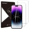 Image de NOVAGO Compatible avec iPhone 14 Pro -Pack de 2 Films Protection écran en Verre trempé Solide 9H (Transparent, Compatible Coque)