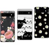 Image de NOVAGO Compatible avec Google Pixel 6a 5G -Lot de 3 Coques Gel Souple incassable résistant Antichoc Impression Motif Relief (Pack 1)