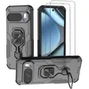 Image de NOVAGO Compatible avec Google Pixel 10 / Pixel 10 Pro - Pack Complet- Coque Anti Choc avec Anneau béquille Anti Chute + 2 Films de Protection écran en Verre trempé résistant