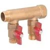 Image de Collecteur MF 3/4 avec vanne 1/2 portee plate - 2 departs