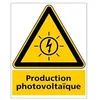 Image de Signalétique.biz France - PANNEAU PRODUCTION PHOTOVOLTAIQUE (C1502) - 450 x 630 mm - Adhésif - Adhésif -