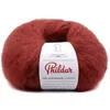 Image de Phildar - Pelote de Laine Phil Love Mohair de 50g - Laine à Tricoter - 30% Laine,70% Mohair - Aiguille n°8 - Couleur Grenat