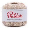 Image de Phildar - Pelote de Laine Phil Splendor - Laine à Crocheter et à Tricoter - 86% COTON,14% POLYESTER METALLISE - Aiguille n°5 - Couleur BLANC
