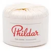 Image de Phildar - Pelote de Laine Phil Divin - Laine à Crocheter et à Tricoter - 54% VISCOSE,46% POLYESTER - Aiguille n°5 - Couleur BLANC