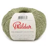 Image de Phildar - Pelote de Laine Phil Starlight - Laine à Crocheter et à Tricoter - 80% COTON,20% POLYESTER METALLISE - Aiguille n°3 - Couleur VERT