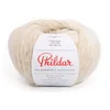 Image de Phildar - Pelote de Laine Phil Romantico - Laine à Crocheter et à Tricoter - 46% BABY ALPAGA,20% LAINE (MERINOS),34% POLYESTER METALLISE - Aiguille n°6 - Couleur BLANC