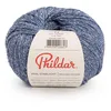 Image de Phildar - Pelote de Laine Phil Starlight - Laine à Crocheter et à Tricoter - 80% COTON,20% POLYESTER METALLISE - Aiguille n°3 - Couleur BLEU