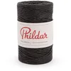 Image de Phildar - Pelote de Laine Phil Raphia - Laine à Crocheter et à Tricoter - 100% PAPIER - Aiguille n°5 - Couleur NOIR