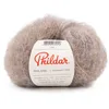 Image de Phildar - Pelote de Laine Phil Chic - Laine à Crocheter et à Tricoter - 32% LAINE,16% POLYAMIDE,2% ELASTHANNE,50% KID MOHAIR - Aiguille n°6 - Couleur MARRON