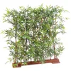 Image de PEGANE Plante Artificielle Haute Gamme Spécial extérieur/Haie Bambou Artificiel Coloris Vert - Dim : 90 x 45 x 110 cm
