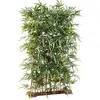 Image de PEGANE Plante Artificielle Haute Gamme Spécial extérieur/Haie Artificielle Bambou, Coloris Vert - Dim : 185 x 50 x 120 cm