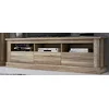 Image de PEGANE Meuble TV avec 3 tiroirs Coloris chêne Vieilli - Longueur 180 x Profondeur 41,8 x Hauteur 56,6 cm