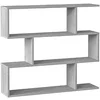 Image de PEGANE Bibliothèque, étagère Basse 3 Niveaux en Bois mélaminé - Longueur 110 x Profondeur 24 x Hauteur 97 cm
