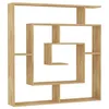 Image de PEGANE Etagère Murale, bibliothèque en Bois Coloris chêne Cambrian - Longueur 125 x Profondeur 22 x Hauteur 129 cm