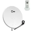 Image de Pack HDSAT Parabole Satellite Acier 80cm + LNB Single HD 4K idéal Astra EUTELSAT