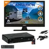 Image de Antarion Pack TV LED 15.6" 39cm Téléviseur HD + Récepteur TNTSAT avec Carte valable 4ans