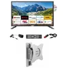 Image de Antarion Pack TV LED 21.5" 54cm Smart Connect Lecteur DVD Intégré + Support TV Camping Car