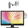 Image de Antarion Pack TV LED 15.6" 39cm HD TNT + Support TV Camping Car 180° Charge Max 15kg