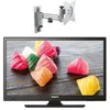 Image de Antarion Pack TV LED 18.5" 47cm Téléviseur HD Camping Car 12V + Support TV 180° Charge Max 15kg