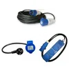 Image de Antarion Pack Rallonge Electrique 25m Prise P17 + Adaptateur Femelle P17 230V + HABA Rallonge Multiprise 1.5m Camping Car