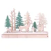 Image de Heart of the home Déco de Noël à Poser en Bois Renne Forest Deco - Beige et Vert