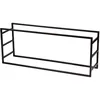 Image de Urban Living Porte buches Horizontal en métal - Noir