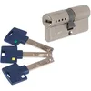 Image de Cylindre 2 entrées varié nickelé - 50 x 45 mm - Interactive + - Mul-T-lock