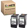 Image de COMETE, Marque Française - 545XL - 2 Cartouches d'encre Compatibles avec Canon PG-545 XL / PG545XL - pour Canon Pixma TS3450 TS3350 TS3150 TR4550 TR4650 MG2550S MG3050 MX495 (2 Noirs)