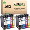 Image de COMETE, Marque française - 16XL - 10 Cartouches d'encre Compatibles avec Epson 16 XL T1631 Stylo Plume - pour Cartouche Epson Workforce WF 2510 WF 2010 2530 2540 (4 Noir et 6 Couleur)