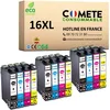 Image de COMETE, Marque Française - 16XL - 12 Cartouches d'encre Compatibles avec Epson 16 XL T1631 Stylo Plume - pour Cartouche Epson Workforce WF-2510 WF-2750 WF-2760 WF-2530 (3 Noir et 9 Couleur)