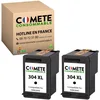 Image de COMETE, Marque française - 304XL - 2 Cartouches d'encre Compatibles avec HP 304 XL - pour HP Envy 5030 5010 5020 pour HP DeskJet 2630 3750 3720 2632 2620 3755 (2 Noir)