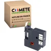 Image de COMETE, marque française - 1 Ruban pour Étiqueteuses Compatibles Dymo D1 45013 S0720530 12mm x 7m - Rubans d'étiquettes pour Dymo LabelManager 100 150 120P 160 - Noir sur Blanc