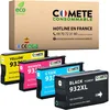 Image de COMETE, Marque française - 932XL 933XL - 4 Cartouches d'encre Compatibles pour HP 932 933 XL - pour imprimante HP Officejet 6100 6600 6700 7110 7510 7610 7612 (1 Noir et 3 Couleur)