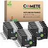 Image de COMETE 15 Ruban Etiqueteuse Compatible avec Brother TZe131 TZe-131 12mm x 8m Rubans d'Ecriture pour Étiqueteuse Brother P Touch PT-D200 PT-1010 1000 PT-H100LB PT-E100VP PT-H107B - Noir sur Transparent