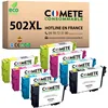 Image de COMETE, Marque française - 502XL - 8 Cartouches d'encre Compatibles avec Epson 502 ou 502XL Jumelles - pour Epson Expression Home XP 5100 XP 5105 Workforce WF-2860 WF-2865 (2 Noir et 6 Couleur)