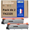 Image de COMETE, Marque française - TN2320 - 2 Cartouches de Toners Compatibles avec Brother TN-2320 TN-2310 - pour Toners Brother DCP-L2520DW MFC-L2700DW HL-L2340DW L2300D (2 Noir)