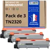 Image de COMETE, Marque française - TN2320 - 3 Cartouches de Toners Compatibles avec Brother TN-2320 TN-2310 - Toner TN2320 pour Brother DCP-L2520DW MFC-L2700DW HL-L2340DW L2300D (3 Noir)