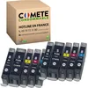 Image de COMETE, Marque Française - 202XL - 10 Cartouches d’Encre Compatible avec Epson 202 XL Kiwi - pour Epson Expression Premium XP-6000 XP-6005 XP-6100 (2 Noir, 2 Photo Noir, 2 Cyan, 2 Magenta, 2 Jaune)