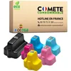 Image de COMETE, Marque française - 363-6 Cartouches d'encre Compatibles avec HP 363 - pour HP Photosmart 3110 3110V 3110 3300 3310 8230 C5140 C5150 C6150 (1 Noir et 5 Couleur)